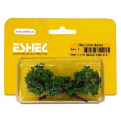 Eshel - Eshel Okaliptüs Ağacı 7,5cm Paket İçi:2
