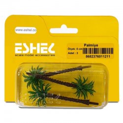 Eshel Palmiye Ağacı Maketi 5cm 3lü - Thumbnail