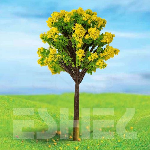 Eshel Sarı Renkli Ağaç 9cm Paket İçi:2