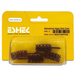 Eshel - Eshel Silindirsel Ağaç Dalı Çam 3,5cm Paket İçi:4