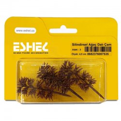 Eshel - Eshel Silindirsel Ağaç Dalı Çam Maketi 4,5cm 3lü (1)