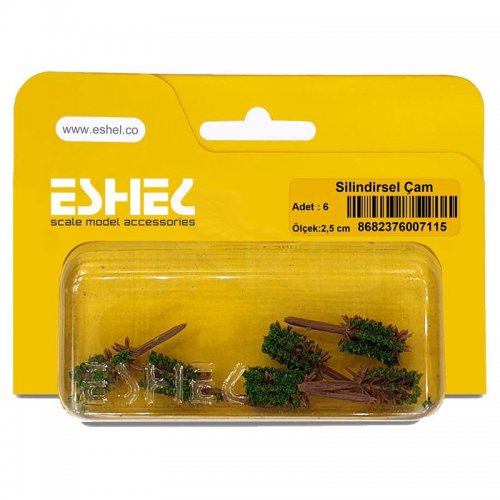 Eshel Silindirsel Çam 2,5cm Paket İçi:6