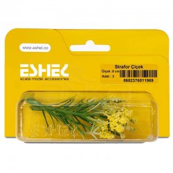 Eshel - Eshel Strafor Çiçek 8cm Paket İçi:3