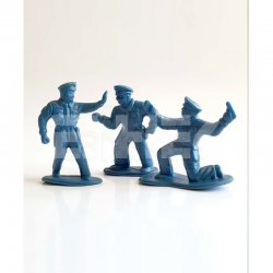 Eshel Tek Renk Polis Figürü 1/50 3lü - Thumbnail