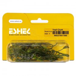 Eshel - Eshel Yeşil Çiçek 8cm Paket İçi:5 (1)