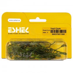 Eshel - Eshel Yeşil Çiçek 8cm Paket İçi:5