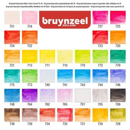 Bruynzeel Expression Series Sulu Boya Kalem Seti 36lı