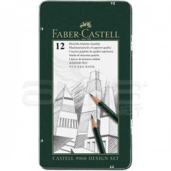 Faber Castell 9000 Dereceli Kalem 12li Design Set - Thumbnail