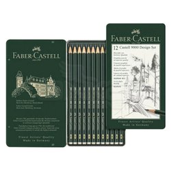 Faber Castell 9000 Dereceli Kalem 12li Design Set - Thumbnail
