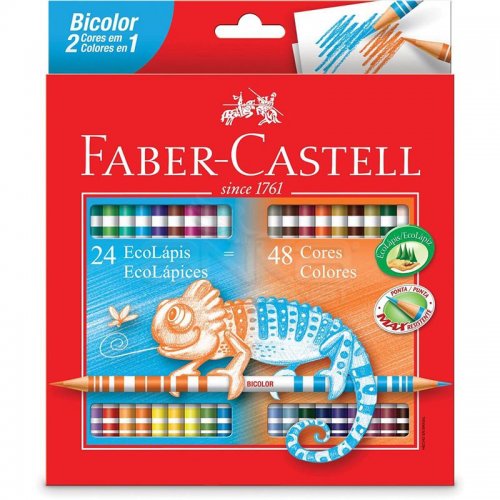 Faber Castell Bicolor Çift Uçlu Kuru Boya Kalemi 48 Renk 5171120624