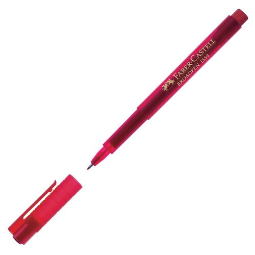 Faber Castell Broadpen 1554 0.8mm Kırmızı - Kırmızı