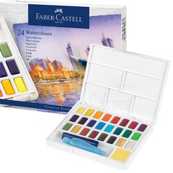 Faber Castell Creative Studio Tablet Sulu Boya 24 Renk 169724 - Thumbnail