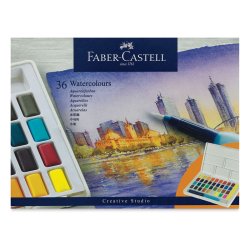 Faber Castell - Faber Castell Creative Studio Tablet Sulu Boya 36 Renk 169736