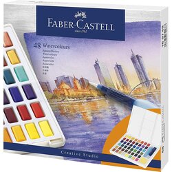 Faber Castell - Faber Castell Creative Studio Tablet Sulu Boya 48 Renk 169748