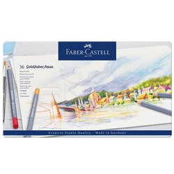 Faber Castell - Faber Castell Goldfaber Aqua Renkli Boya Kalemi 36lı Set 124636 (1)