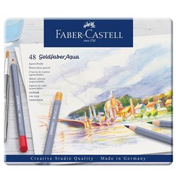 Faber Castell - Faber Castell Goldfaber Aqua Renkli Boya Kalemi 48li 124648 (1)