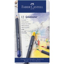 Faber Castell - Faber Castell Goldfaber Renkli Boya Kalemi 12li Set (1)