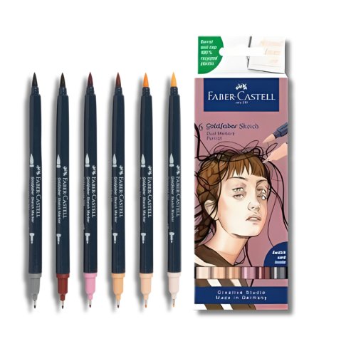 Faber Castell Goldfaber Sketch Markör Portrait 6lı Set