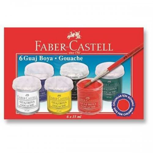 Faber Castell Guaj Boya Takımı 15ml 6 Renk 5170160400
