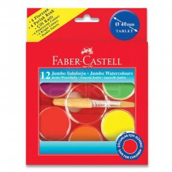 Faber Castell Jumbo Sulu Boya 40mm 12 Renk 5292125015 - Thumbnail