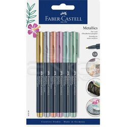 Faber Castell - Faber Castell Metallic 6lı 1.5mm 160706