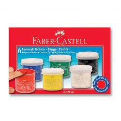 Faber Castell - Faber Castell Parmak Boyası 25ml 6 Renk 160402