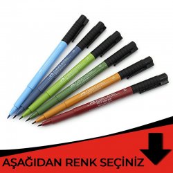 Faber Castell - Faber Castell Pitt Artist Pen Çizim Kalemi B Kırmızı Tonlar