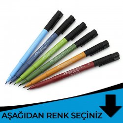 Faber Castell - Faber Castell Pitt Artist Pen Çizim Kalemi B Mavi Tonlar