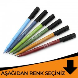 Faber Castell - Faber Castell Pitt Artist Pen Çizim Kalemi B Turuncu Tonlar