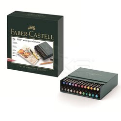 Faber Castell - Faber Castell Pitt Artist Pens Brush Marker 24lü Set Studio Box (1)