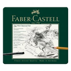 Faber Castell Pitt Charcoal Set 24lü - Thumbnail