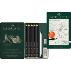 Faber Castell - Faber Castell Pitt Graphite Matt Dereceli Kalem 11 Parça Set
