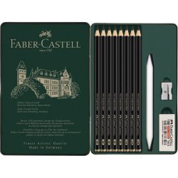 Faber Castell - Faber Castell Pitt Graphite Matt Dereceli Kalem 11 Parça Set (1)