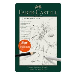 Faber Castell Pitt Graphite Matt Dereceli Kalem 11 Parça Set - Thumbnail