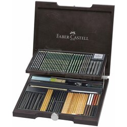 Faber Castell Pitt Monochrome Set 85 Parça Ahşap Kutu 112971 - Thumbnail
