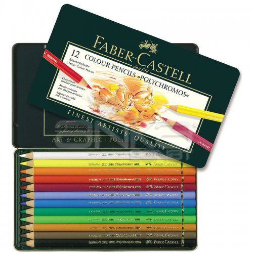Faber Castell Polychromos Colour Pencils 12li Set