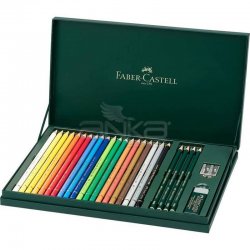 Faber Castell - Faber Castell Polychromos Colour Pencils+Castell 9000 210051 (1)