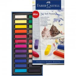 Faber Castell - Faber Castell Creative Studio Yarım Boy Soft Pastel 24lü