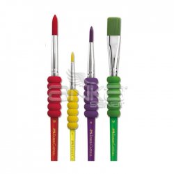 Faber Castell - Faber Castell Soft Touch 4lü Fırça Seti 181620 (1)