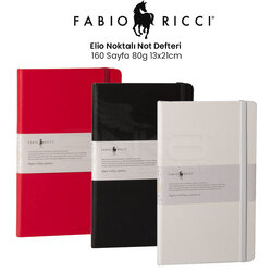 Fabio Ricci - Fabio Ricci Elio Noktalı Not Defteri 160 Yaprak 80g 13x21cm