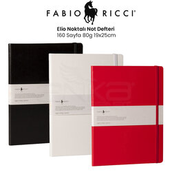 Fabio Ricci - Fabio Ricci Elio Noktalı Not Defteri 160 Yaprak 80g 19x25cm