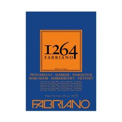 Fabriano - Fabriano 1264 Marker Paper Marker Çizim Bloğu 70g A4 100 Yaprak
