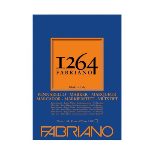 Fabriano 1264 Marker Paper Marker Çizim Bloğu 70g A4 100 Yaprak
