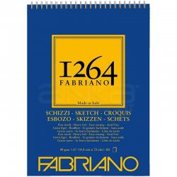 Fabriano - Fabriano 1264 Sketch Paper Eskiz Defteri Üstten Spiralli 90g (1)