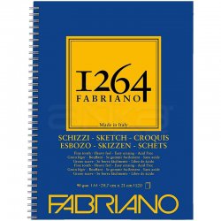 Fabriano 1264 Sketch Paper Eskiz Defteri Yandan Spiralli 90g - Thumbnail