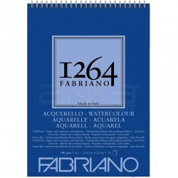 Fabriano - Fabriano 1264 Watercolour Sulu Boya Defteri Üstten Spiralli 300g (1)