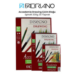 Fabriano - Fabriano Accademia Drawing Çizim Bloğu Spiralli 200g 30 Yaprak