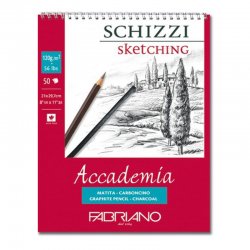 Fabriano Accademia Sketching Spiralli Çizim Bloğu 120g 50 Yaprak - Thumbnail