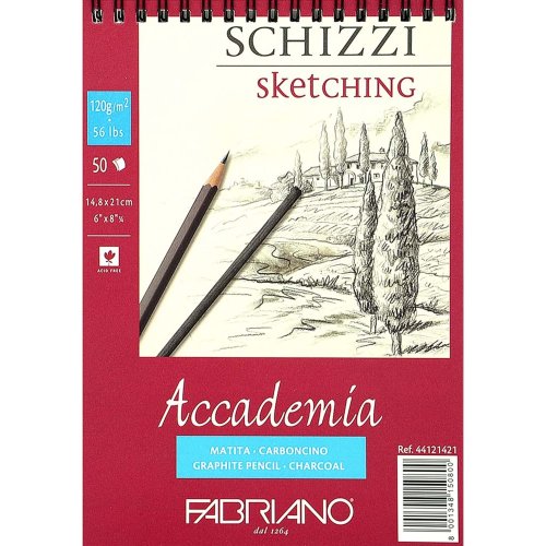 Fabriano Accademia Sketching Spiralli Çizim Bloğu 120g 50 Yaprak A5 - A4