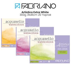 Fabriano - Fabriano Artistico Extra White 300g 31x41cm 20 Yaprak